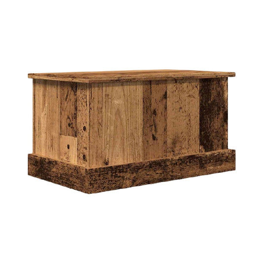 Coffre de rangement en bois recyclé pour intérieur - 75 x 45 x 40