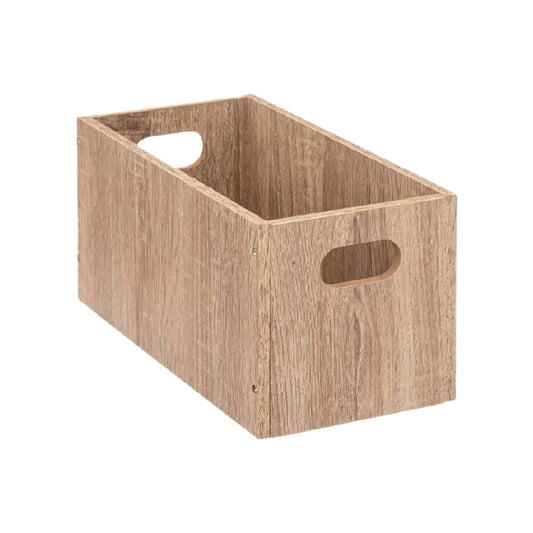 Boîte de rangement en bois aggloméré pour la maison - 30 x 15 x 12