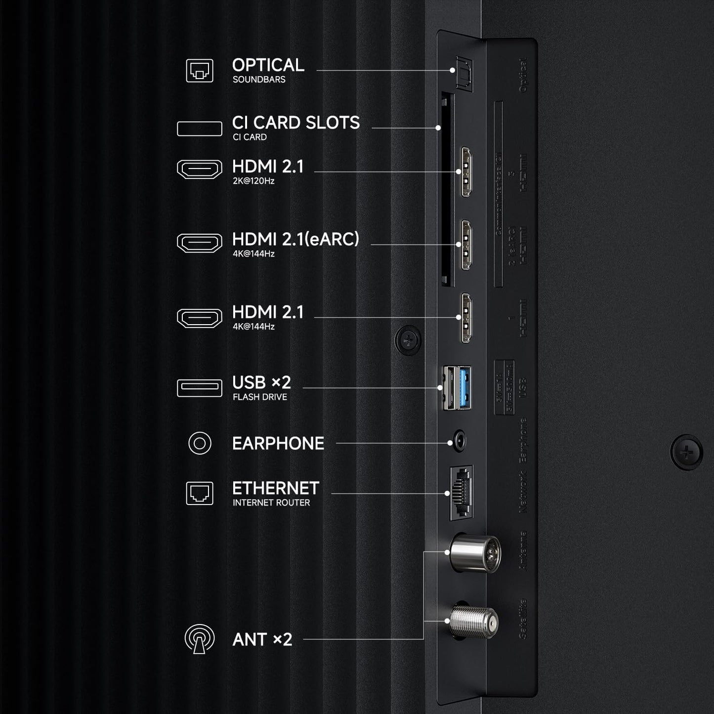 XIAOMI TV S Pro Mini LED 75, Smart TV, Dolby Vision, Dolby Atmos, QLED 4K, 144Hz, Google TV, HDR10+, Triple Tuner, DVB T2, MEMC, DTS-X, Harman AudioEFX, Prime Video, Google Assistant, AirPlay2